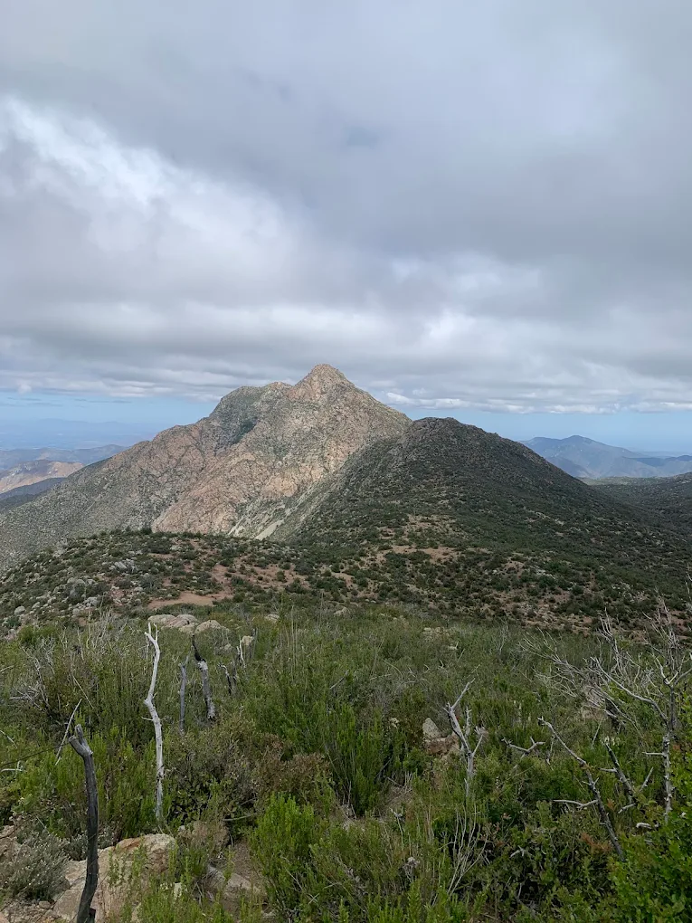 Vista del cerro El Mauco desde un sendero, límite Curacaví-Casablanca